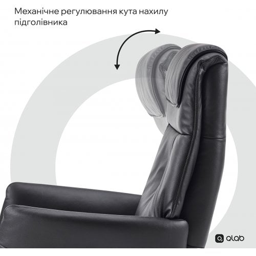 Кресло-реклайнер Qlab RC268 Leather (RC268B) Black купить в Украине | Telemart фото