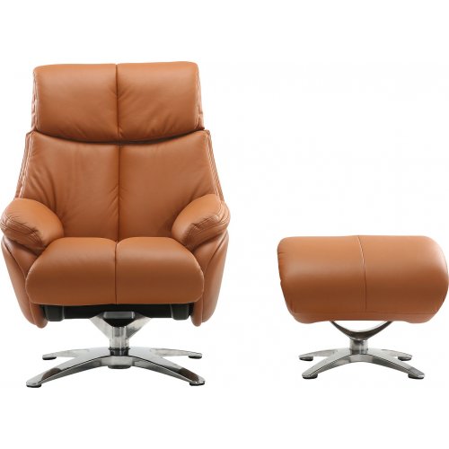 Кресло-реклайнер Qlab RC280 Leather (RC280BR) Brown купить в Украине | Telemart фото