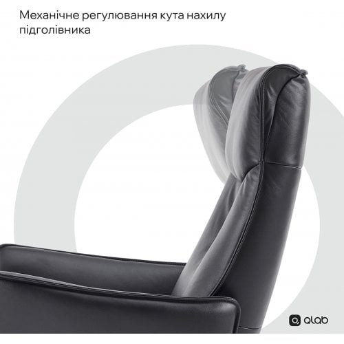 Кресло-реклайнер Qlab RC300 Leather (RC300B) Black купить в Украине | Telemart фото