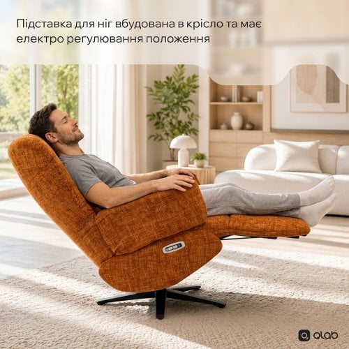 Кресло-реклайнер Qlab RCT240 Fabric (RCT240BR) Grey купить в Украине | Telemart фото