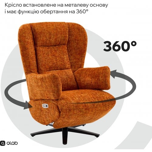 Кресло-реклайнер Qlab RCT240 Fabric (RCT240BR) Grey купить в Украине | Telemart фото