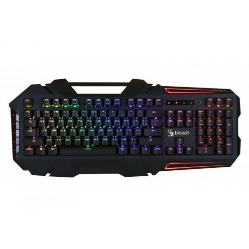 Photo Keyboard A4Tech Bloody B880R Full Light Strike Red RGB Black