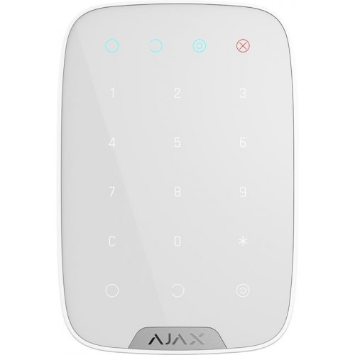 Беспроводная сенсорная клавиатура Ajax KeyPad (000005652) White купить в Украине | Telemart фото