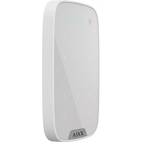 Беспроводная сенсорная клавиатура Ajax KeyPad (000005652) White купить в Украине | Telemart фото