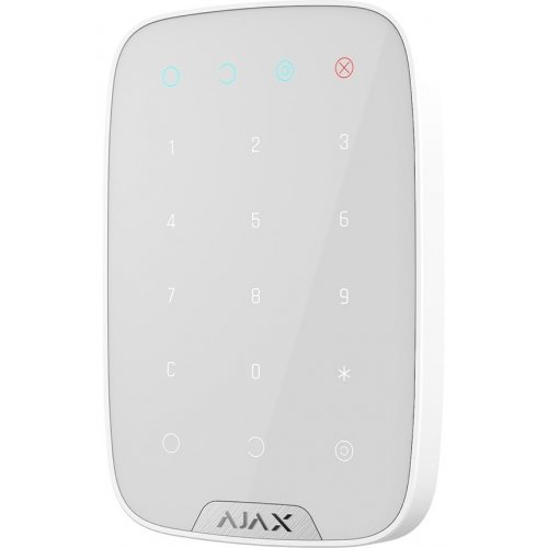 Беспроводная сенсорная клавиатура Ajax KeyPad (000005652) White купить в Украине | Telemart фото