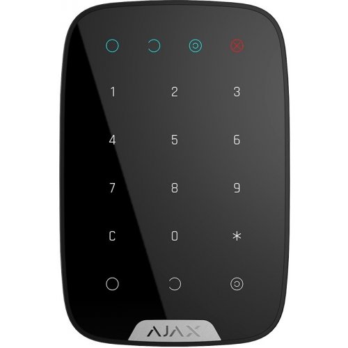 Беспроводная сенсорная клавиатура Ajax KeyPad (000005653) Black купить в Украине | Telemart фото