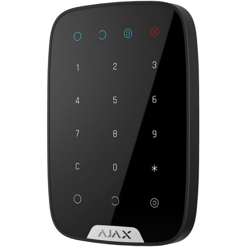 Беспроводная сенсорная клавиатура Ajax KeyPad (000005653) Black купить в Украине | Telemart фото