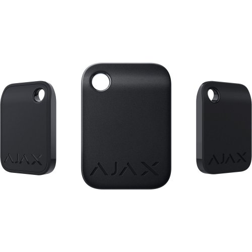 Бесконтактный брелок Ajax Tag 10pcs (000022610) Black купить в Украине | Telemart фото