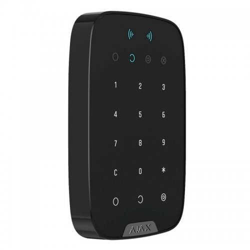 Беспроводная сенсорная клавиатура Ajax KeyPad Plus (000023069) Black купить в Украине | Telemart фото
