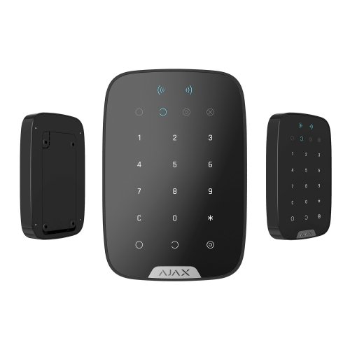 Беспроводная сенсорная клавиатура Ajax KeyPad Plus (000023069) Black купить в Украине | Telemart фото