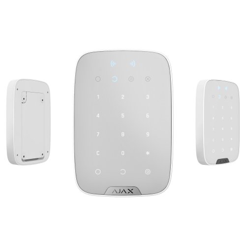 Беспроводная сенсорная клавиатура Ajax KeyPad Plus (000023070) White купить в Украине | Telemart фото