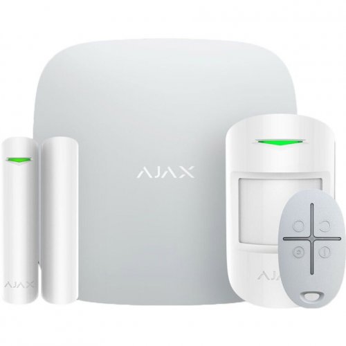 Комплект охранной сигнализации Ajax StarterKit 2 (000023480) White купить в Украине | Telemart фото