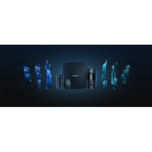 Комплект охранной сигнализации Ajax HDR StarterKit Cam (000052842) Black купить в Украине | Telemart фото