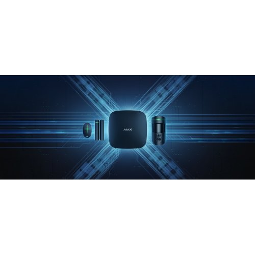Комплект охоронної сигналізації Ajax HDR StarterKit Cam Plus (000052844) Black купити в Україні | Telemart фото