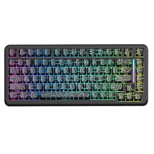 Уценка клавиатура Attack Shark X82 Pro RGB HE Magnetic Switch Wireless (AS-6972792470696-BCL) Black Contour Line (Вскрытая упаковка, 919507) купить в Украине | Telemart фото