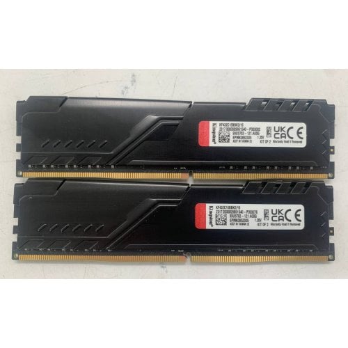 Озп Kingston DDR4 16GB (2x8GB) 3200Mhz FURY Beast Black (KF432C16BBK2/16) (Відновлено продавцем, 919512) купити в Україні | Telemart фото