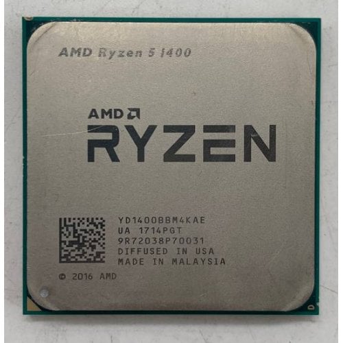 Процессор AMD Ryzen 5 1400 3.2(3.4)GHz sAM4 Tray (YD1400BBAE) (Восстановлено продавцом, 919618) купить в Украине | Telemart фото