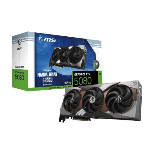 Видеокарта MSI GeForce RTX 5080 The Mandalorian and Grogu Edition OC 16384MB (RTX 5080 16G THE MANDALORIAN AND GROGU EDITION OC) купить в Украине | Telemart фото