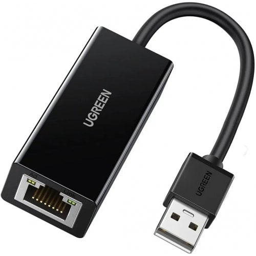 Уценка сетевая карта Ugreen CR110 USB 2.0 to RJ-45 Ethernet (20254) Black (Вскрытая упаковка, 919912) купить в Украине | Telemart фото