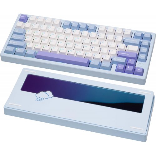 Клавіатура WOBKEY Rainy 75 RGB HMX Violet Linear Switch Wireless (6976818170157) Blue купити в Україні | Telemart фото