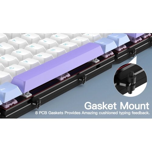 Клавиатура WOBKEY Rainy 75 Pro RGB Kailh Cocoa Switch Wireless (6976818170218) Black купить в Украине | Telemart фото