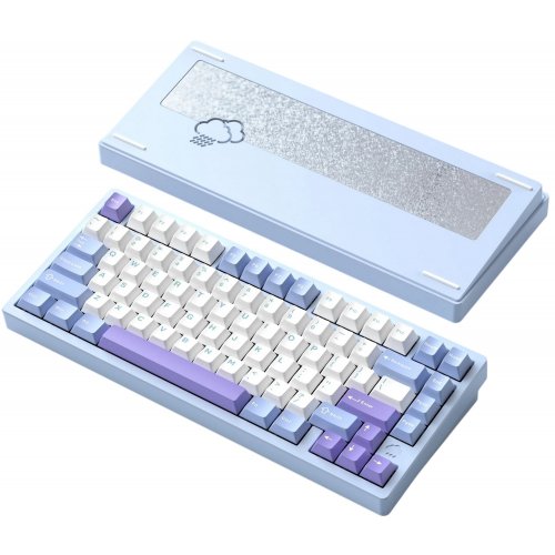 Клавиатура WOBKEY Rainy 75 Pro RGB Kailh Cocoa Switch Wireless (6976818170201) Blue купить в Украине | Telemart фото