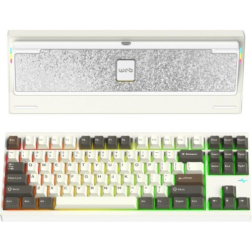 Клавиатура WOBKEY Crush 80 Reboot Pro RGB Kailh Cocoa Switch Wireless (6976818170249) White купить в Украине | Telemart фото