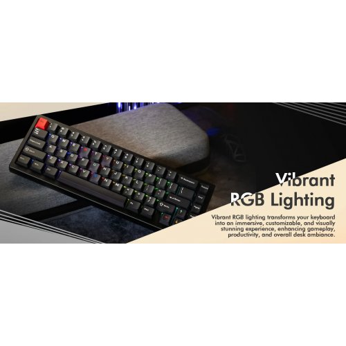 Клавиатура WOBKEY Zen 65 Ultra RGB Kailh Cocoa Switch Wireless Red купить в Украине | Telemart фото
