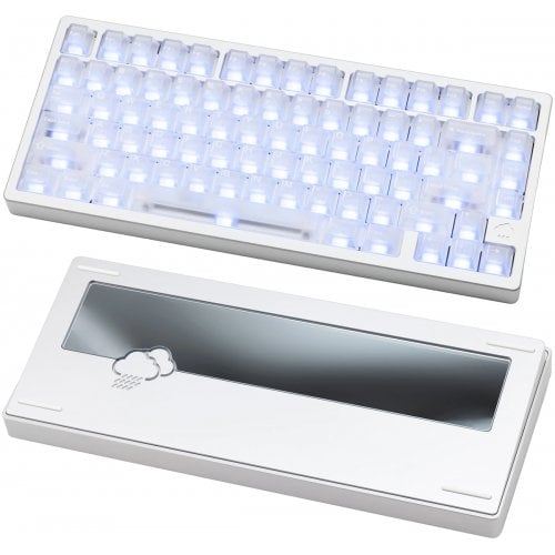 Клавиатура WOBKEY Rainy 75 Pro Mithril RGB Kailh Cocoa Switch Wireless Silver купить в Украине | Telemart фото