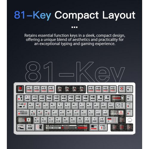 Клавіатура WOBKEY Rainy 75 RT Pro RGB TTC KOM Gray купити в Україні | Telemart фото