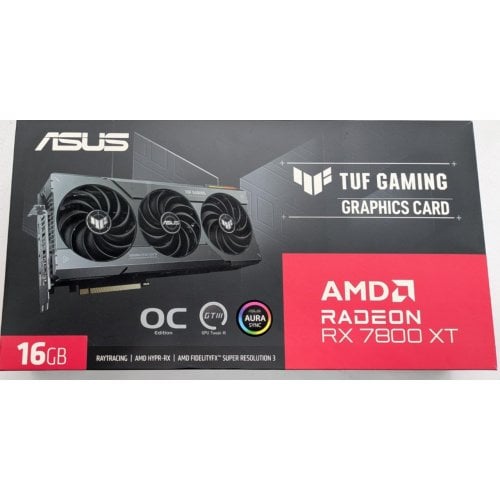 Видеокарта Asus Radeon RX 7800 XT TUF Gaming OC 16384MB (TUF-RX7800XT-O16G-GAMING) (Восстановлено продавцом, 919967) купить в Украине | Telemart фото
