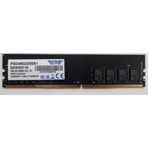 Озп Patriot DDR4 8GB 3200Mhz Signature Line (PSD48G320081) (Відновлено продавцем, 919987) купити в Україні | Telemart фото