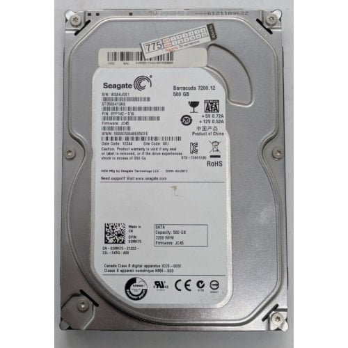 Жесткий диск Seagate Barracuda 500GB 16MB 7200RPM 3.5" (ST3500413AS) (Восстановлено продавцом, 920007) купить в Украине | Telemart фото