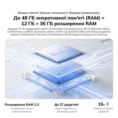 Планшет Blackview Mega 5 Set LTE 8/256GB (6931548326632) Ice Blue купить в Украине | Telemart фото