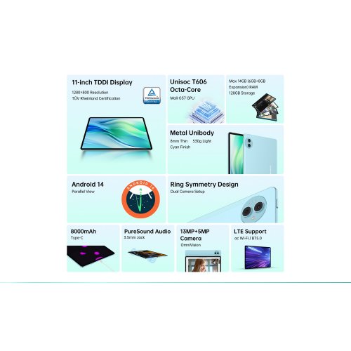 Планшет Teclast P50 LTE 6/128GB Blue купити в Україні | Telemart фото