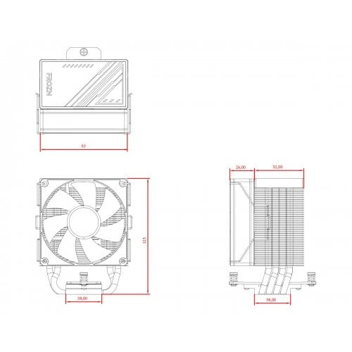 Уценка кулер ID-Cooling Frozn A400 (FROZN A400 Black) (Следы использования, 920060) купить в Украине | Telemart фото