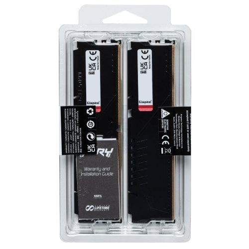Уцінка озп Kingston DDR5 16GB (2x8GB) 6000Mhz FURY Beast Black (KF560C30BBEK2-16) (Сліди використання, 920089) купити в Україні | Telemart фото
