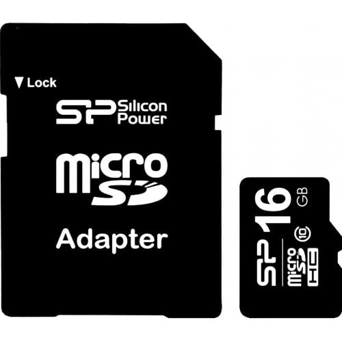 Карта памяти Silicon Power microSDHC 16GB Class 10 UHS-I U1 (с адаптером) (SP016GBSTH010V10SP) купить в Украине | Telemart фото
