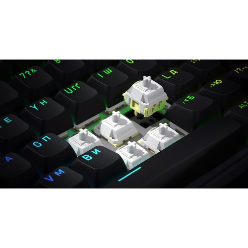 Клавиатура HATOR Skyfall 100 RGB Hator Aurum Lemon (HTK1100UA) Black купить в Украине | Telemart фото