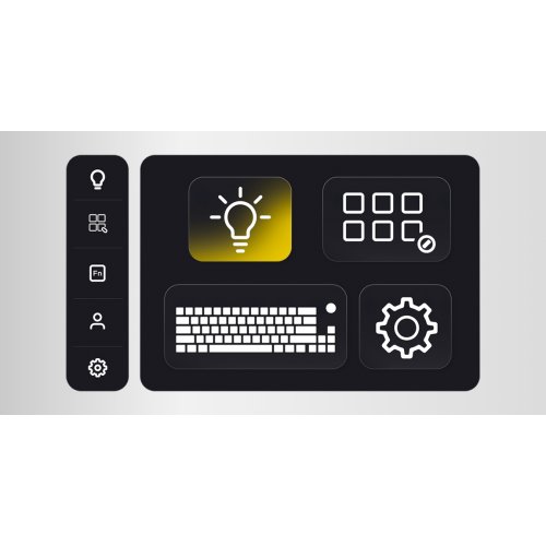 Клавиатура HATOR Skyfall 100 RGB Hator Aurum Lemon (HTK1100UA) Black купить в Украине | Telemart фото
