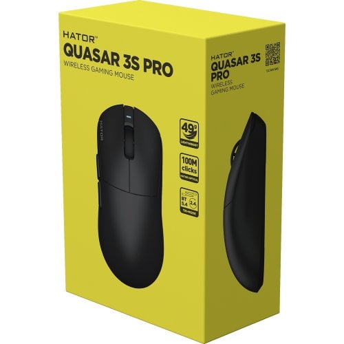 Мышка HATOR Quasar 3S Pro Wireless (HTM745) Black купить в Украине | Telemart фото