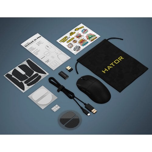 Мышка HATOR Quasar 3S Pro Wireless (HTM745) Black купить в Украине | Telemart фото
