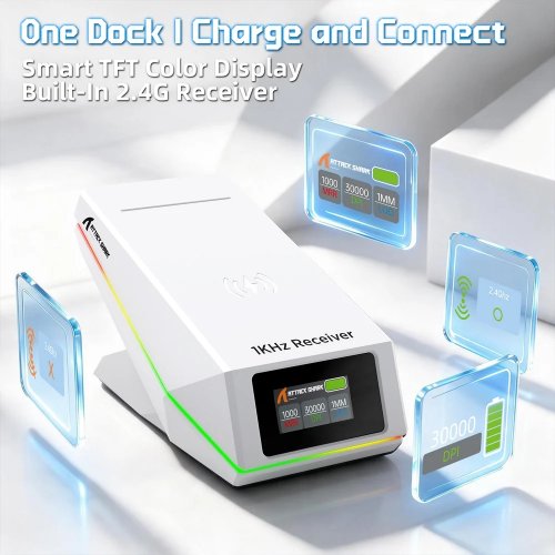 Мышка Attack Shark X11 Pro V2 Wireless (AS-6979033730854-W) White купить в Украине | Telemart фото