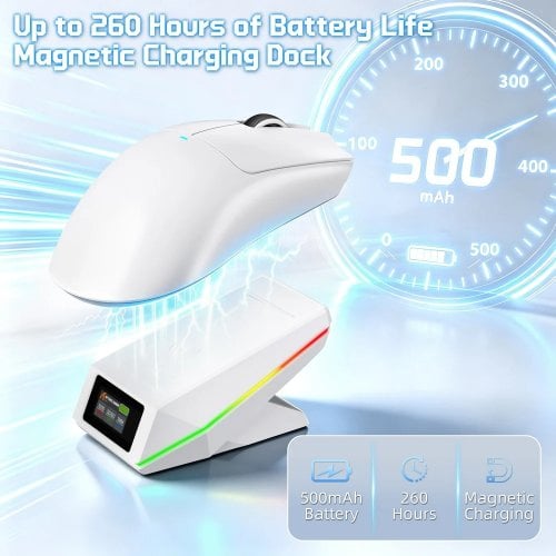 Мышка Attack Shark X11 Pro V2 Wireless (AS-6979033730854-W) White купить в Украине | Telemart фото