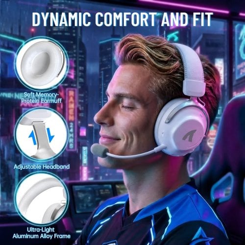 Навушники Attack Shark L50 Pro Wireless (AS-6979033730519-W) White купити в Україні | Telemart фото
