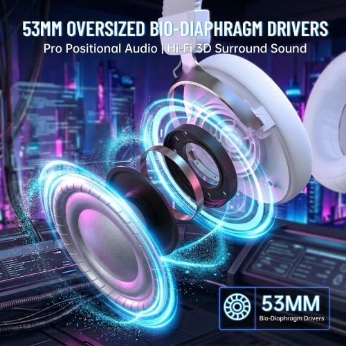Навушники Attack Shark L50 Pro Wireless (AS-6979033730519-W) White купити в Україні | Telemart фото