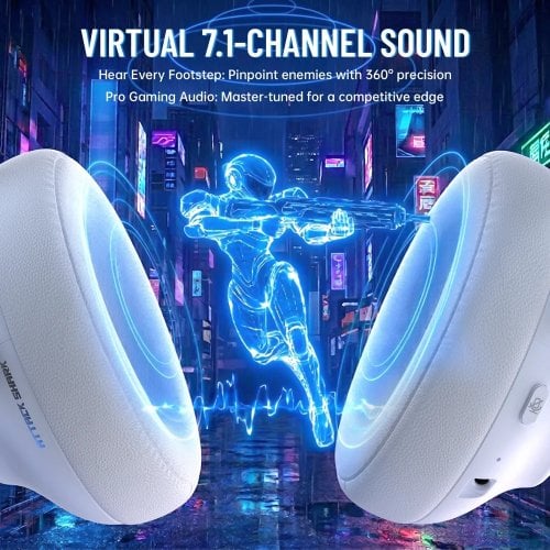 Навушники Attack Shark L50 Pro Wireless (AS-6979033730519-W) White купити в Україні | Telemart фото