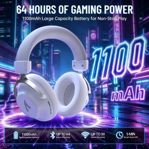 Навушники Attack Shark L50 Pro Wireless (AS-6979033730519-W) White купити в Україні | Telemart фото