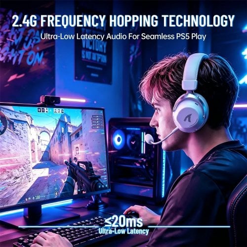 Навушники Attack Shark L50 Pro Wireless (AS-6979033730519-W) White купити в Україні | Telemart фото