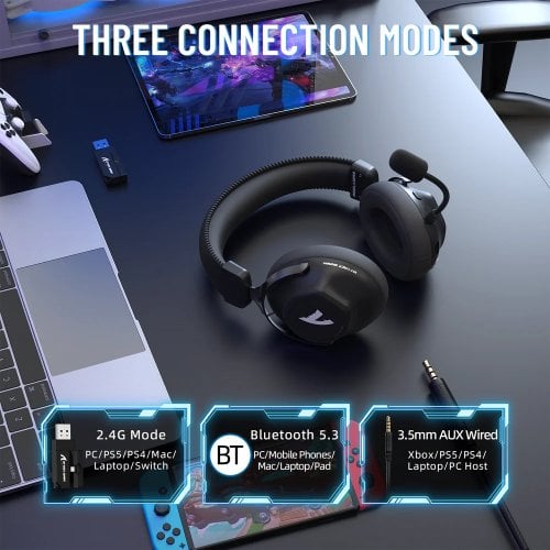 Навушники Attack Shark L50 Pro Wireless (AS-6979033730502-B) Black купити в Україні | Telemart фото